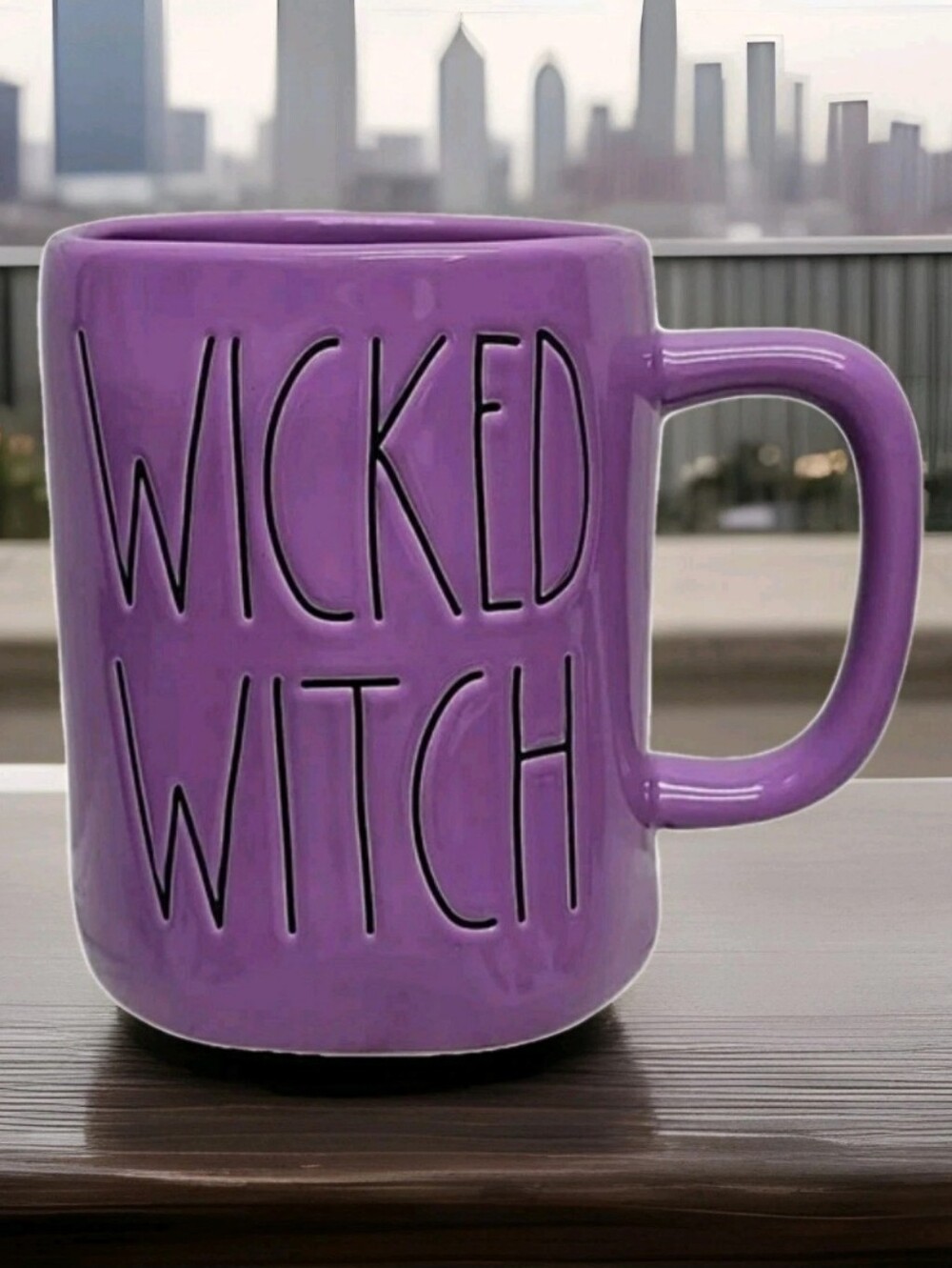 RAE DUNN: WICKED WITCH: HALLOWEEN: MUSICAL: OZ: PURPLE: COFFEE MUG: BRAND NEW